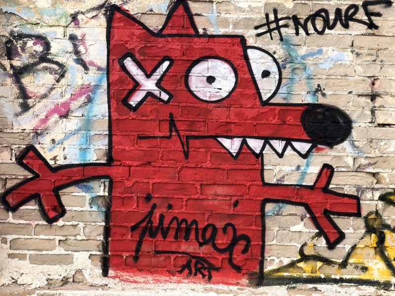ציור גרפיטי על הקיר