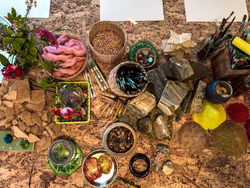 סדנת אמנות במדרשת בן גוריון