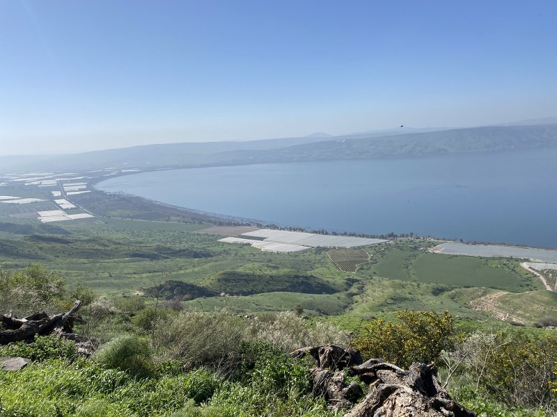 תצפית לדרום רמת הגולן ממעיין עין שלום